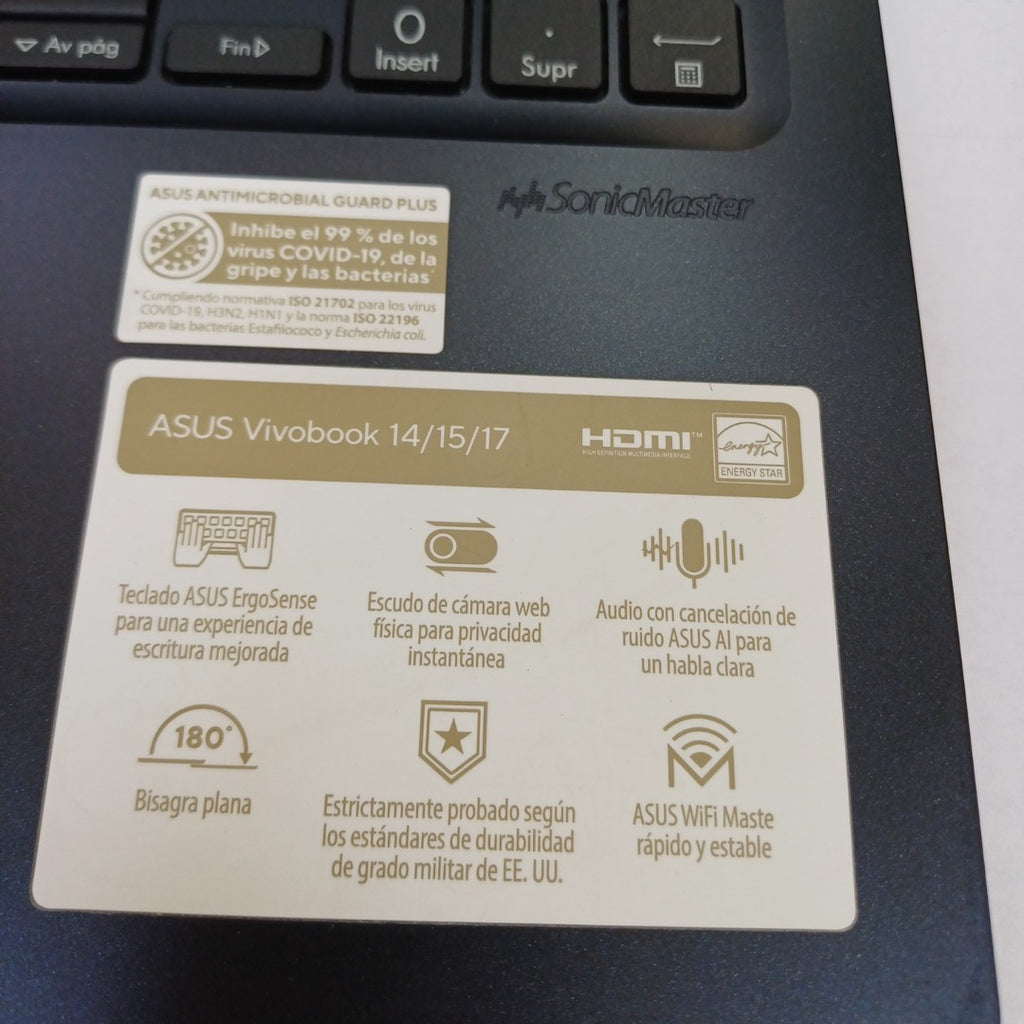 LAPTOP ASUS VIVOBOOK 15 X1504VA-NJ468W (2024) 512 GB SSD 16 GB RAM (SEMINUEVO)