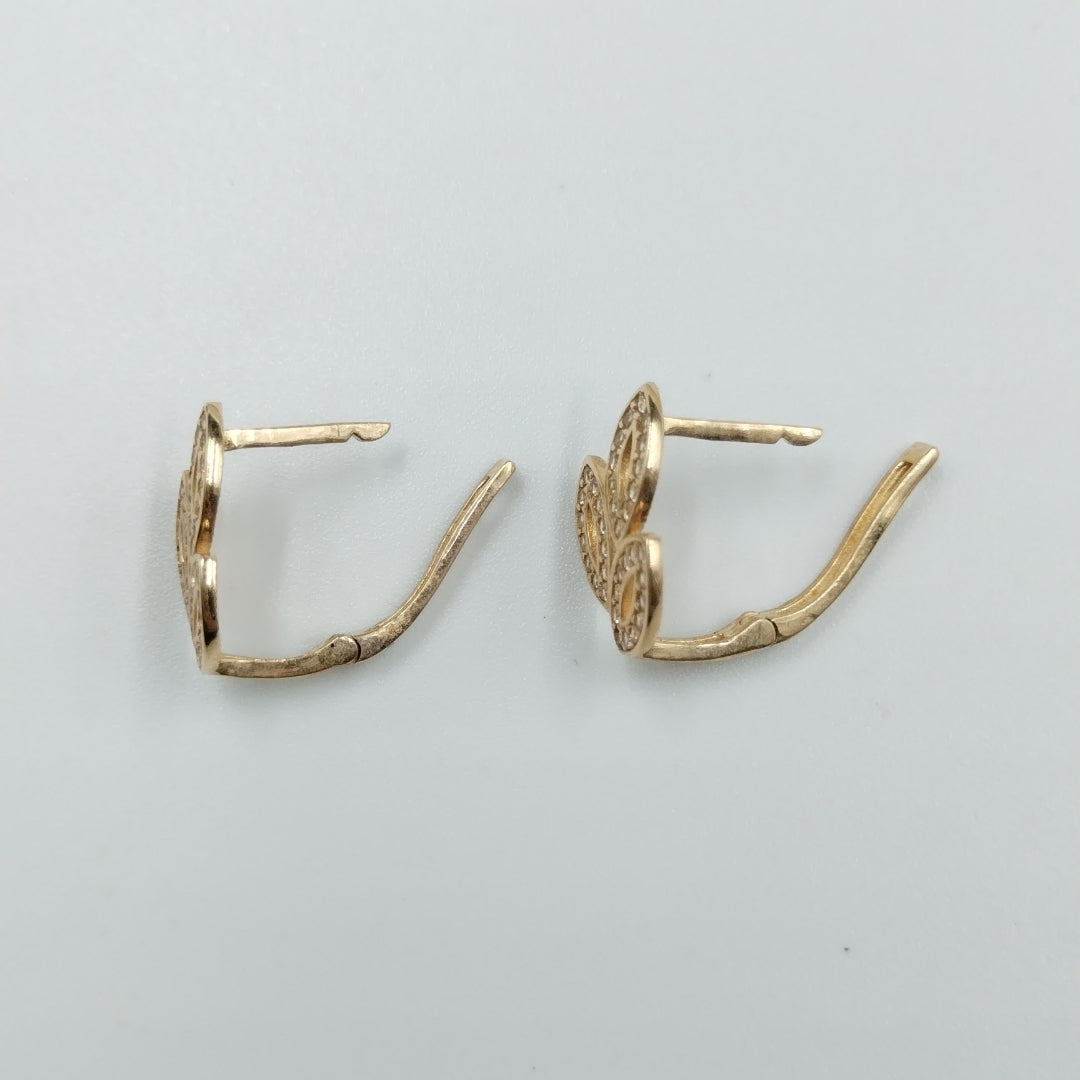 BROQUELES ORO 14K 2.4 (NUEVO)