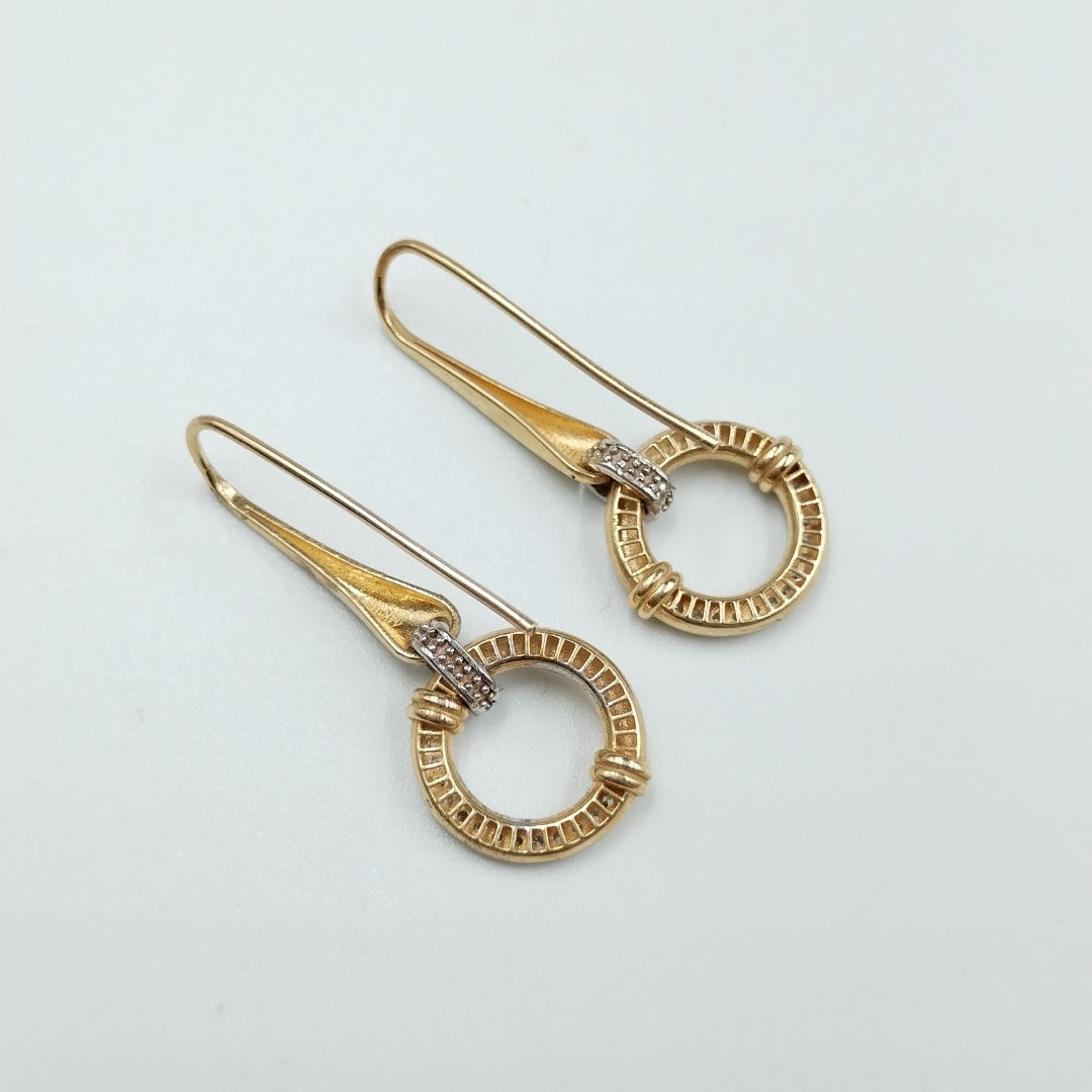 BROQUELES ORO 14K 4.1 (NUEVO)