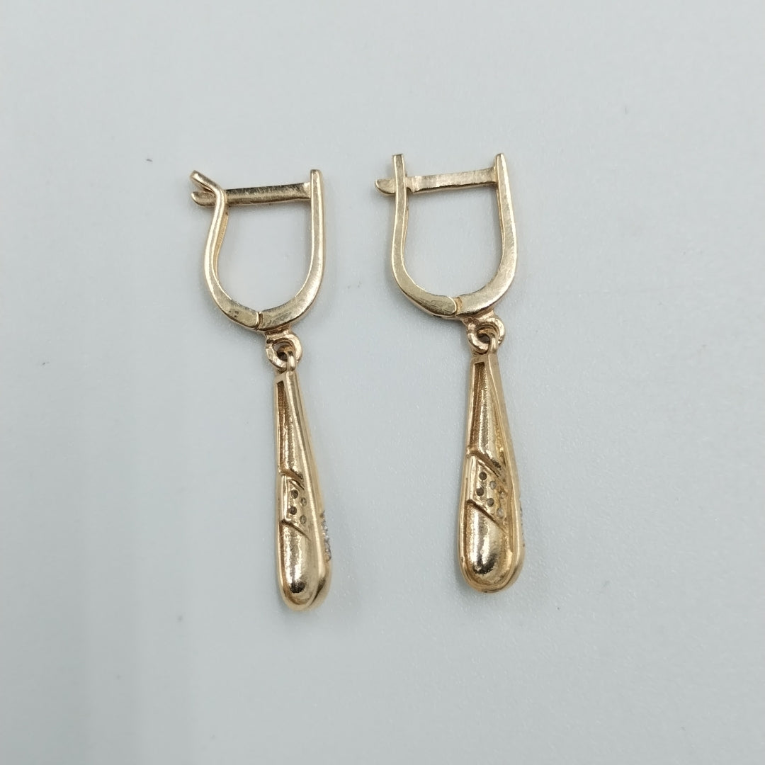BROQUELES ORO 14K 2.5 (NUEVO)