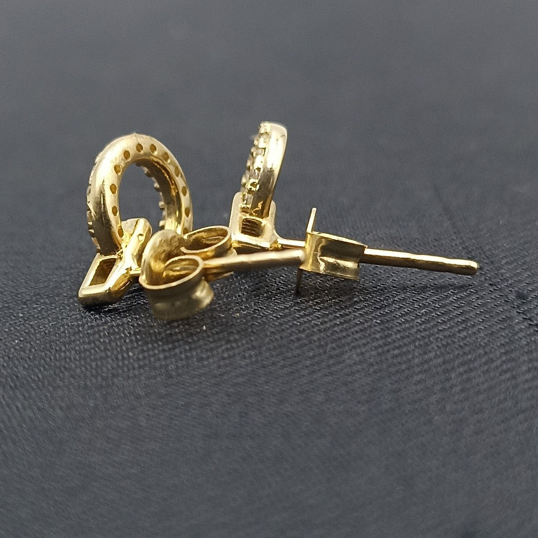 BROQUELES ORO 14K 1.5 (NUEVO)