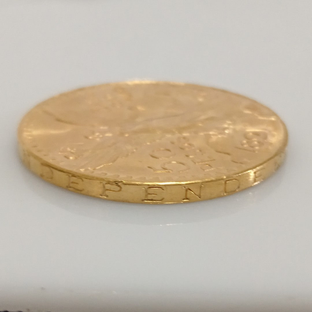 K1 41,60 GRMS - DTO. 0,00 GRMS - 21 K - AVALÚO 76003,20 * IDENTIFICACIÓN  MONEDA NOMINATIVA * MONEDAS PESOS  50 PESOS (SEMINUEVO)