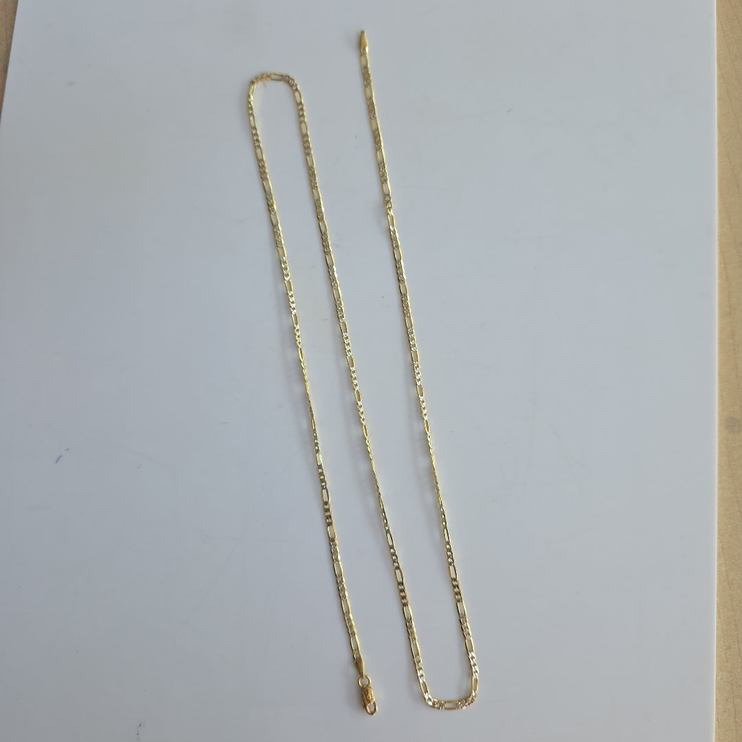 CADENAS CARTIER 3*1 DIAMANTADA ORO 14K 5.4 (NUEVO)
