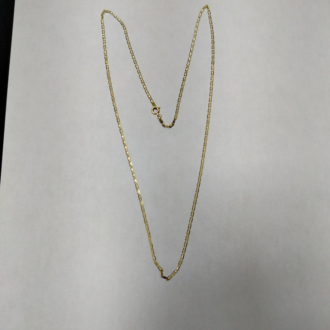 CADENAS VALENTINA/ESPEJO ORO 14K 2.8 (NUEVO)
