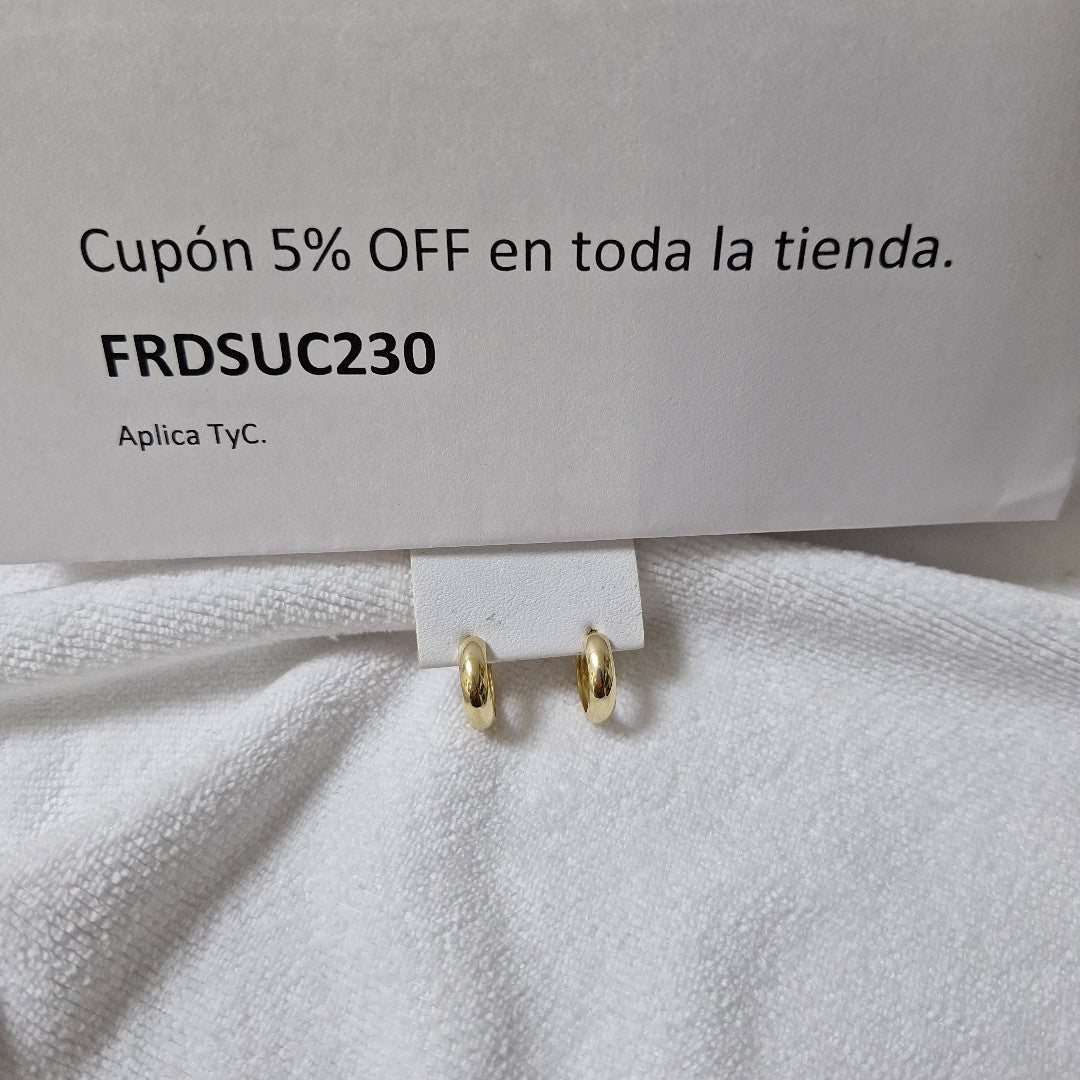 HUGGIES ORO 14K 2.1 (NUEVO)