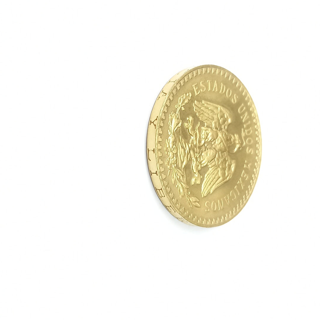 K1 41.6 GRMS - DESC.  0 GRAMOS - 21 K - AVALÚO  69638.4 * * IDENTIFICACIÓN  MONEDA NOMINATIVA. * MONEDAS PESOS  50 PESO (SEMINUEVO)