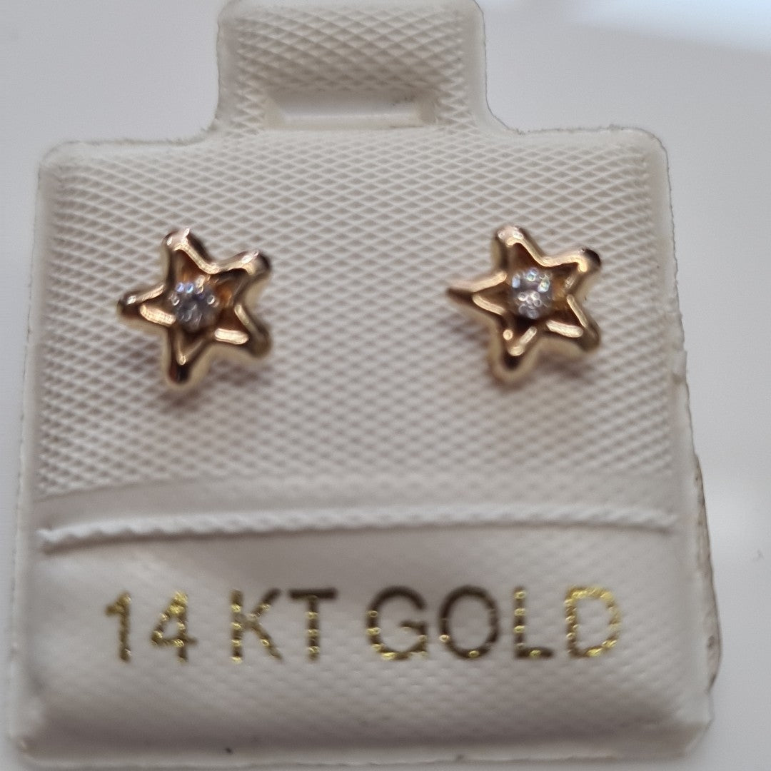 BROQUELES ORO 14K 1 (NUEVO)
