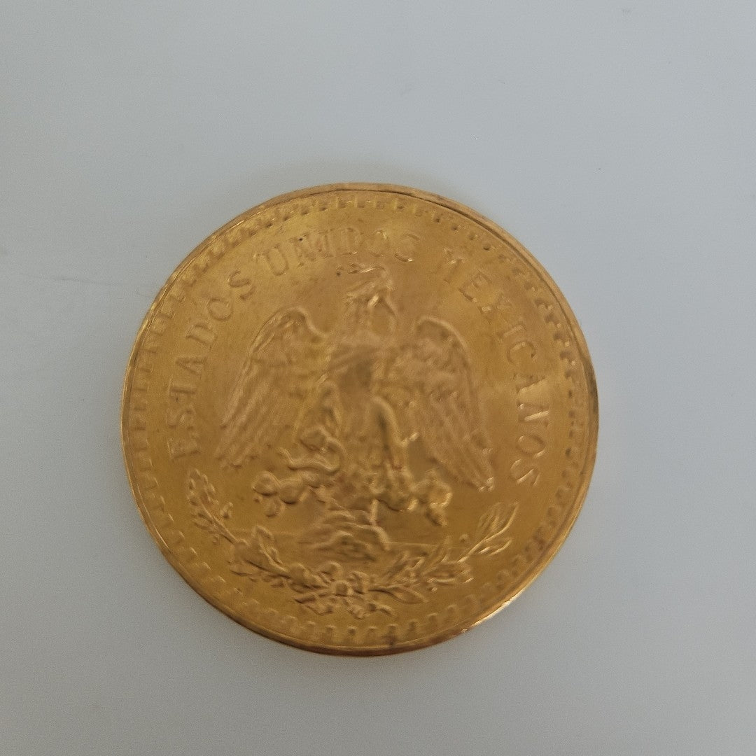 K1 41,60 GRMS - DTO. 0,00 GRMS - 21 K - AVALÚO 76003,20 * IDENTIFICACIÓN  MONEDA NOMINATIVA * MONEDAS PESOS  50 PESOS (SEMINUEVO)