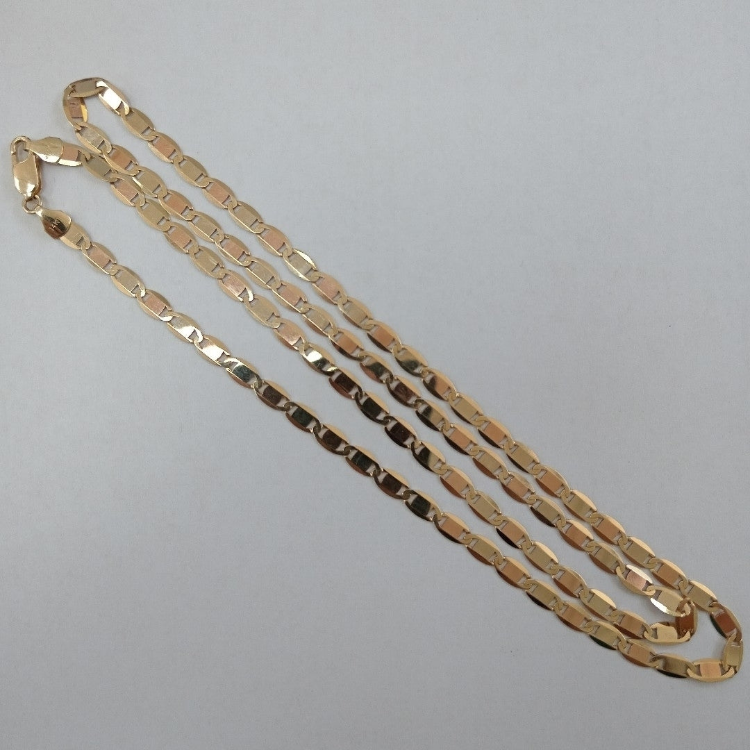 CADENAS VALENTINA/ESPEJO ORO 14K 10.7 (NUEVO)
