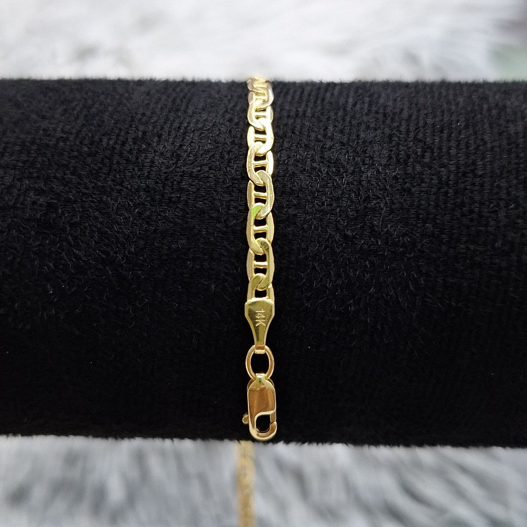 PULSERAS CABALLERO GUCCHI ORO 14K 4.4 (NUEVO)