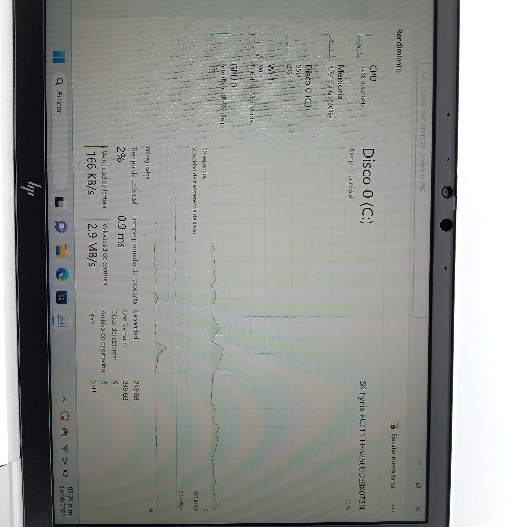 LAPTOP HP ELITEBOOK 840 G8 (2023) 256 GB SSD 16 GB RAM (SEMINUEVO)