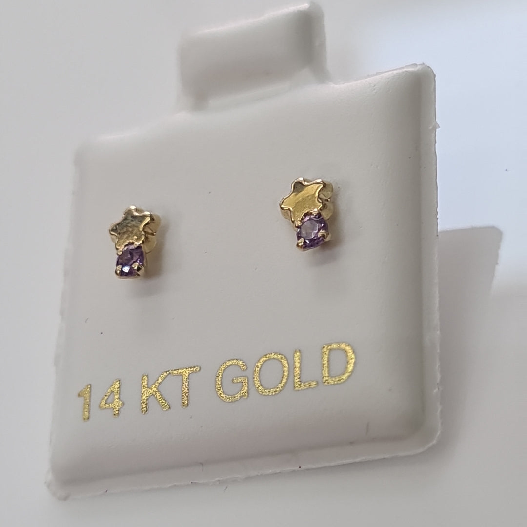 BROQUELES ORO 14K 1 (NUEVO)