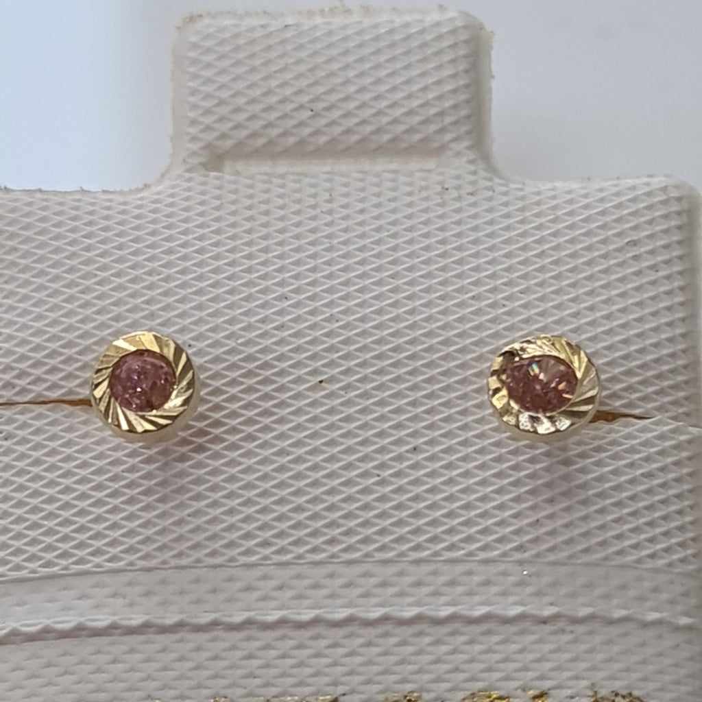 BROQUELES ORO 14K 1 (NUEVO)