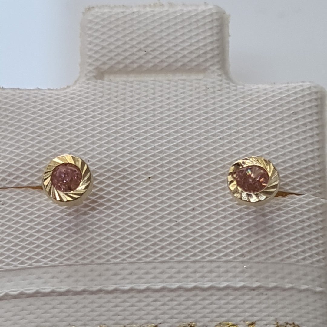 BROQUELES ORO 14K 1 (NUEVO)