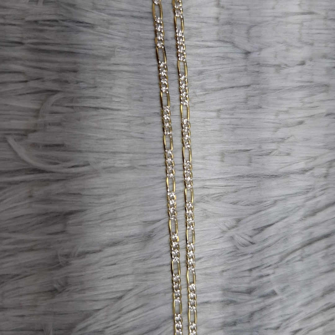 CADENAS CARTIER 3*1 DIAMANTADA ORO 14K 4.7 (NUEVO)