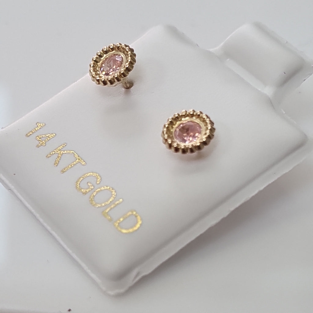 BROQUELES ORO 14K 1 (NUEVO)