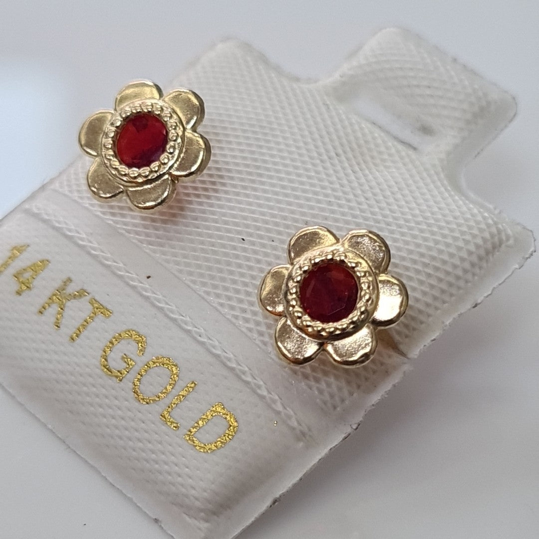BROQUELES ORO 14K 1 (NUEVO)