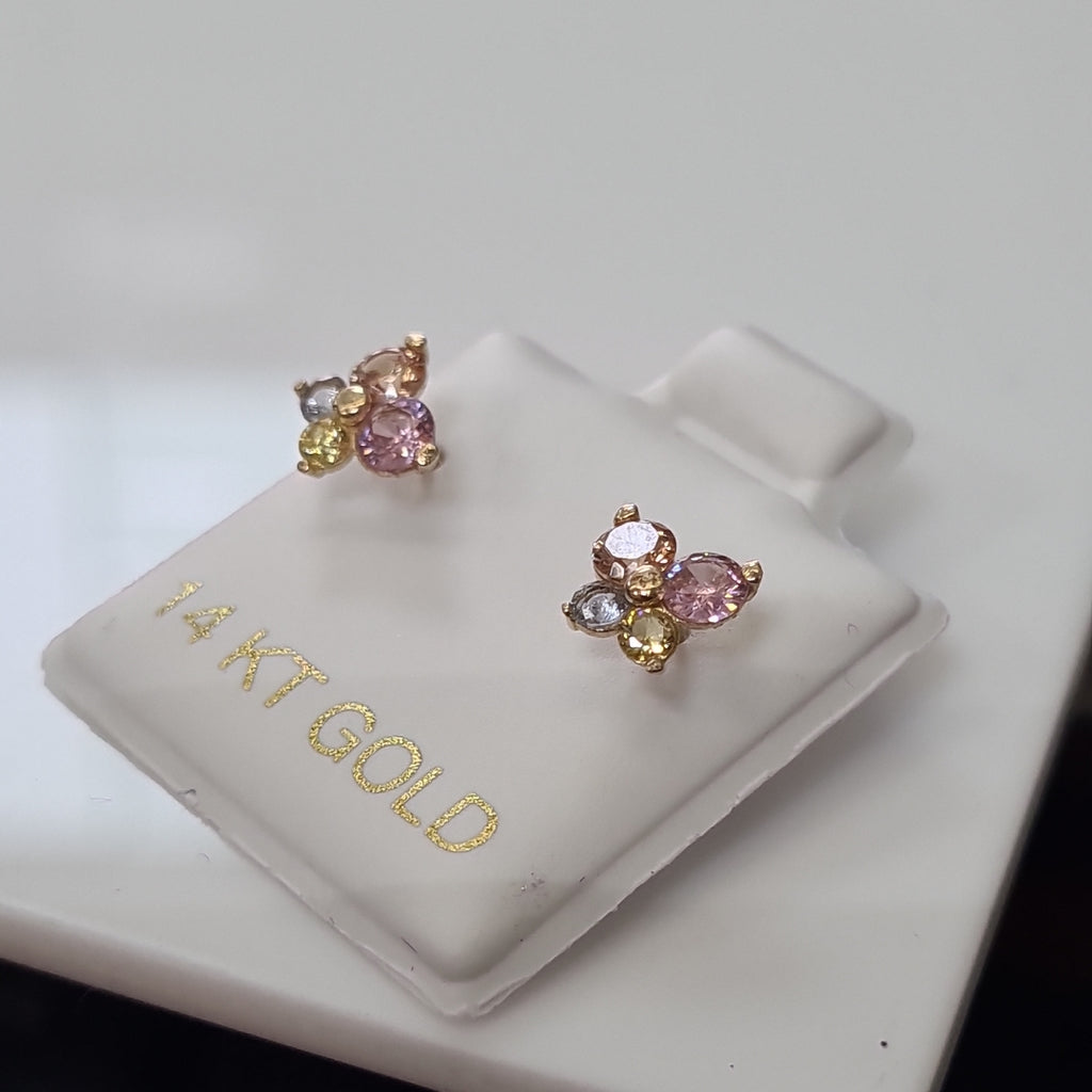 BROQUELES ORO 14K 1 (NUEVO)