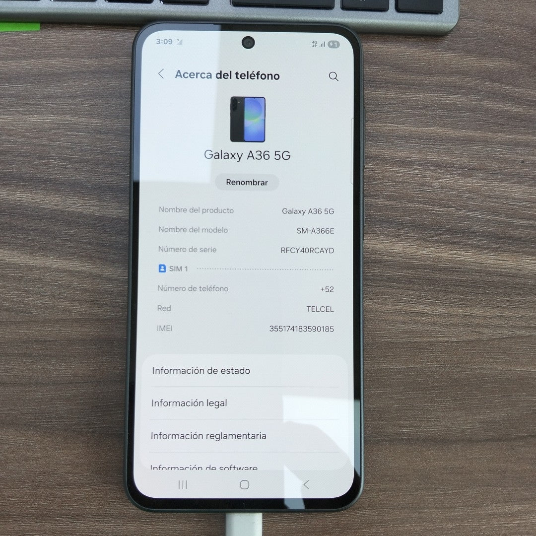 CELULAR SAMSUNG GALAXY A36 5G SM-A366E (2025) 128 GB 6 GB RAM (SEMINUEVO)