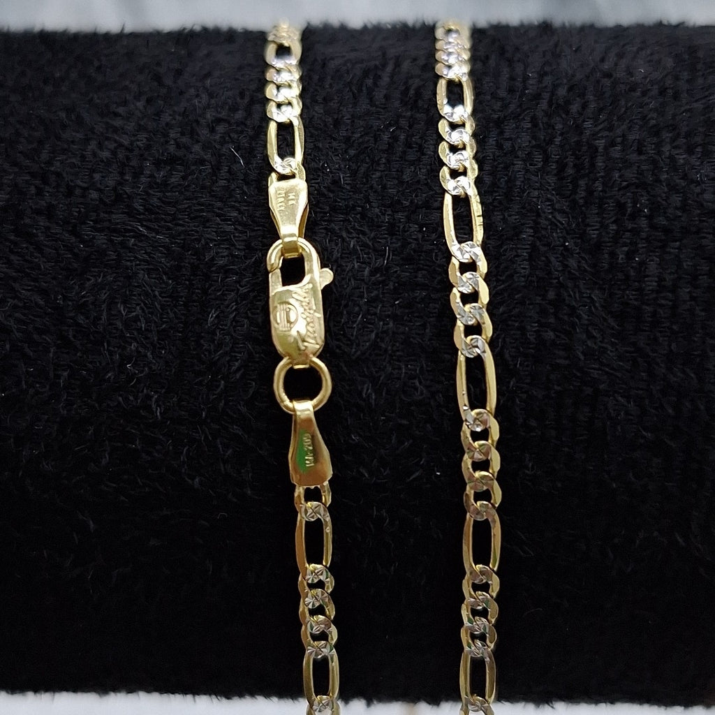CADENAS CARTIER 3*1 DIAMANTADA ORO 14K 5.4 (NUEVO)