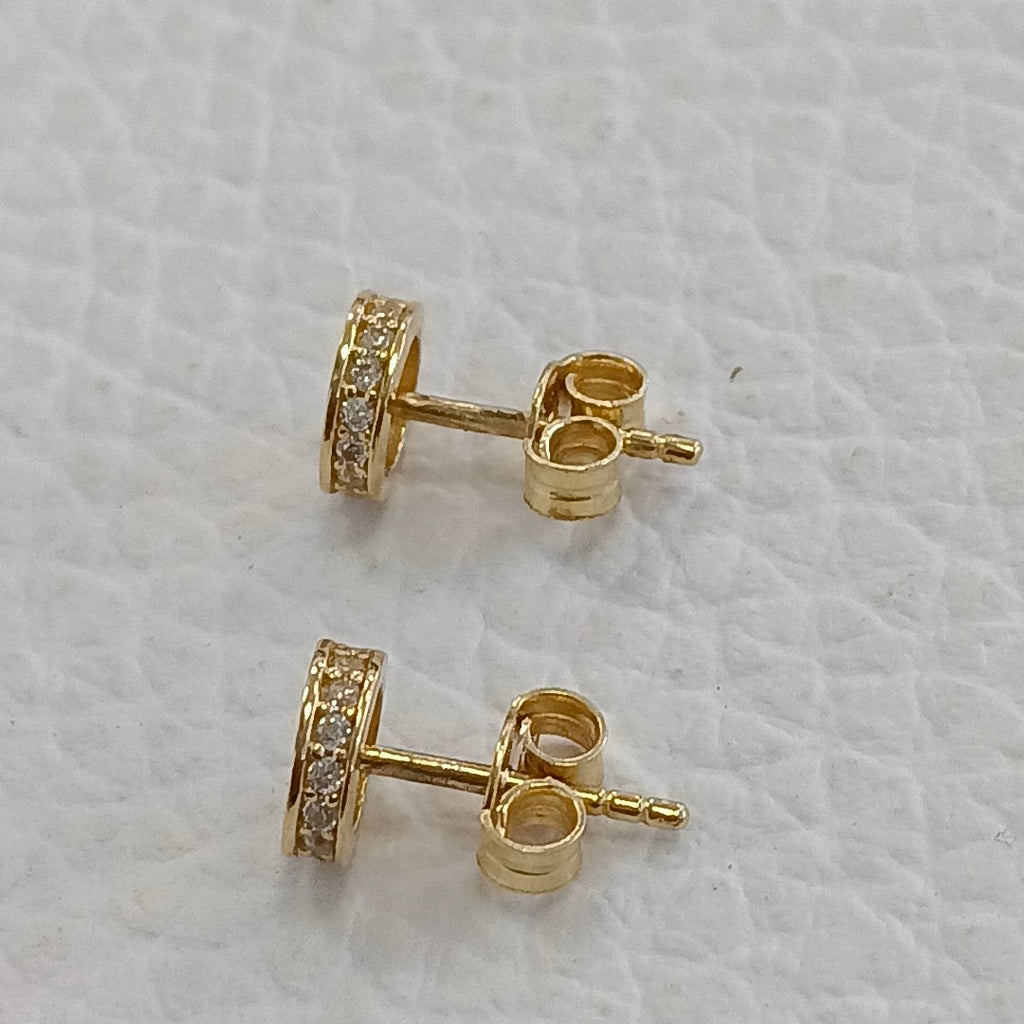 BROQUELES ORO 14K 1.5 (NUEVO)