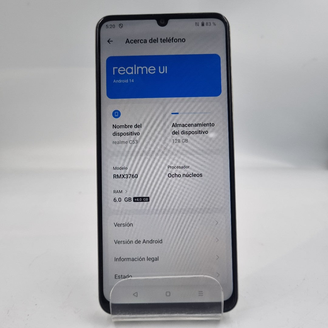 CELULAR REALME C53 RMX3760 (2023) 128 GB 6 GB RAM (SEMINUEVO)