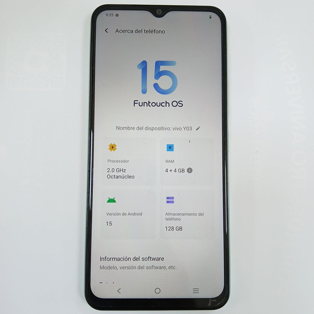 CELULAR VIVO Y03 V2332 (2024) 128 GB 4 GB RAM (SEMINUEVO)