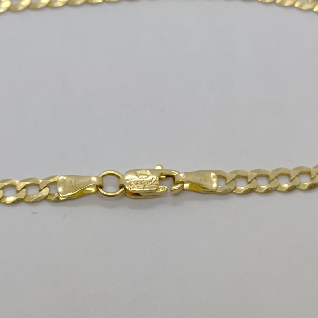 PULSERAS CABALLERO BARBADA AMARILLA ORO 14K 2.8 (NUEVO)