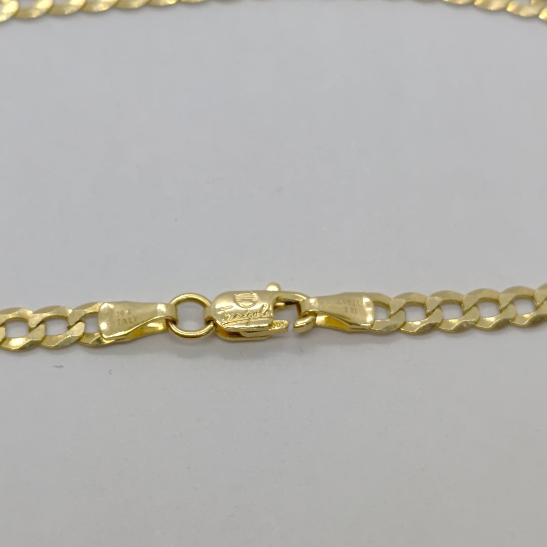 PULSERAS CABALLERO BARBADA AMARILLA ORO 14K 2.8 (NUEVO)