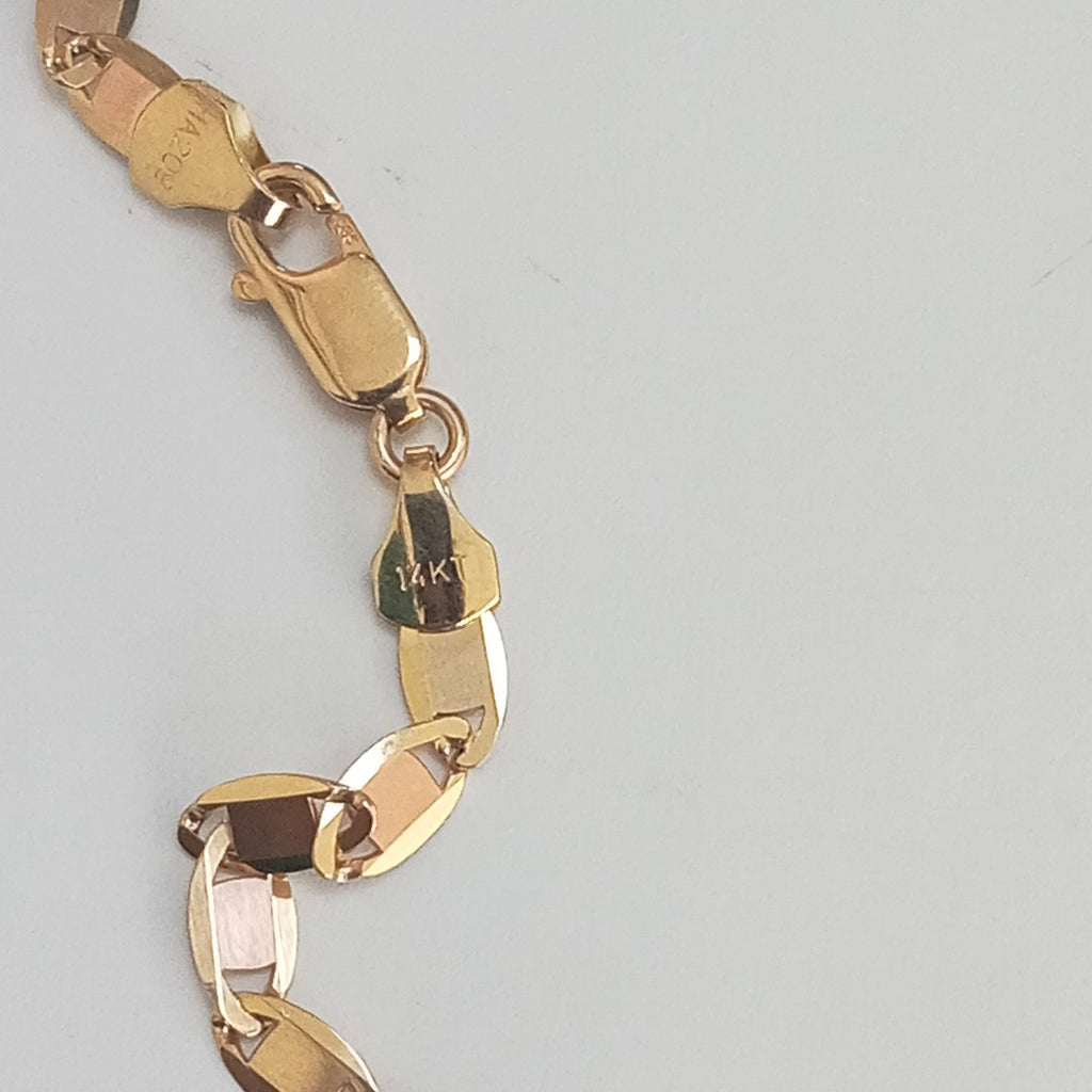 CADENAS VALENTINA/ESPEJO ORO 14K 9.8 (NUEVO)