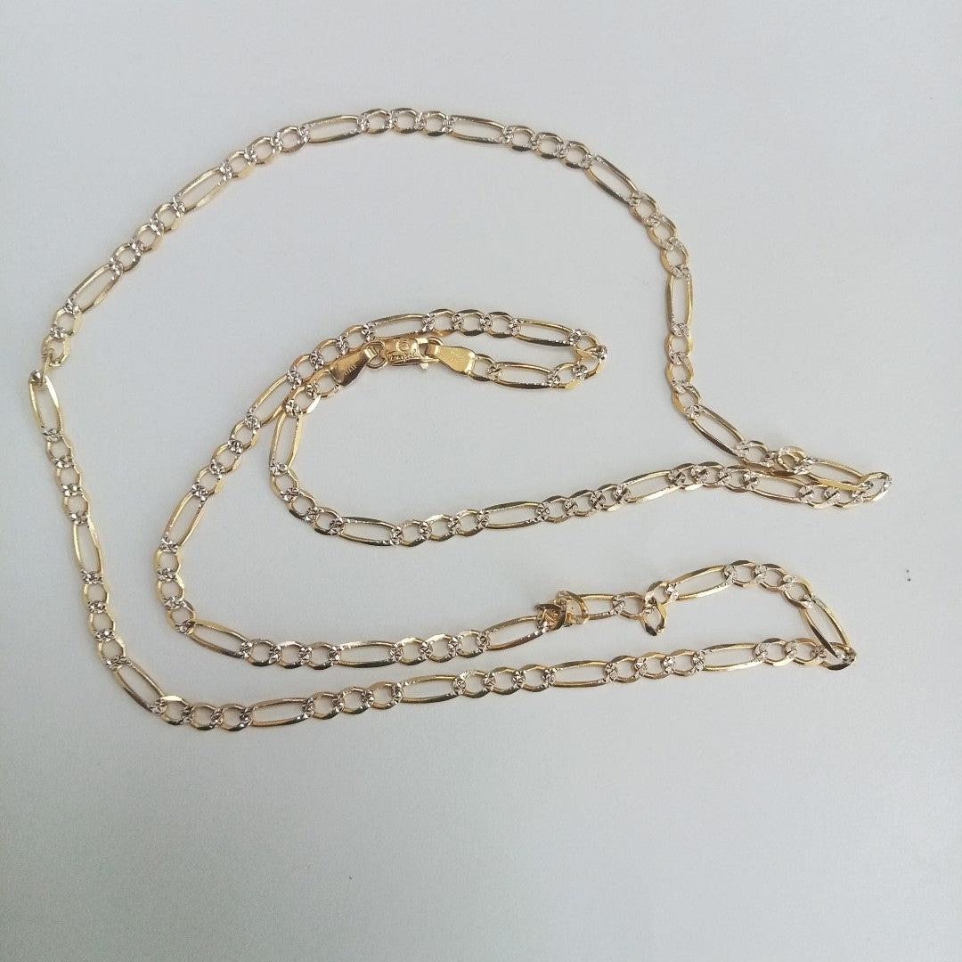CADENAS CARTIER 3*1 DIAMANTADA ORO 14K 8.1 (NUEVO)