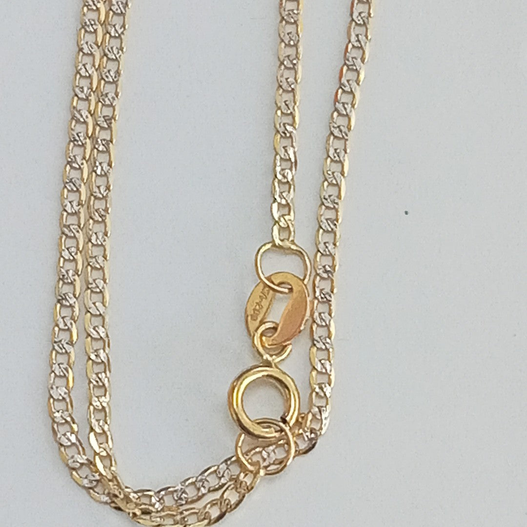 CADENAS BARBADA DIAMANTADA ORO 14K 2 (NUEVO)