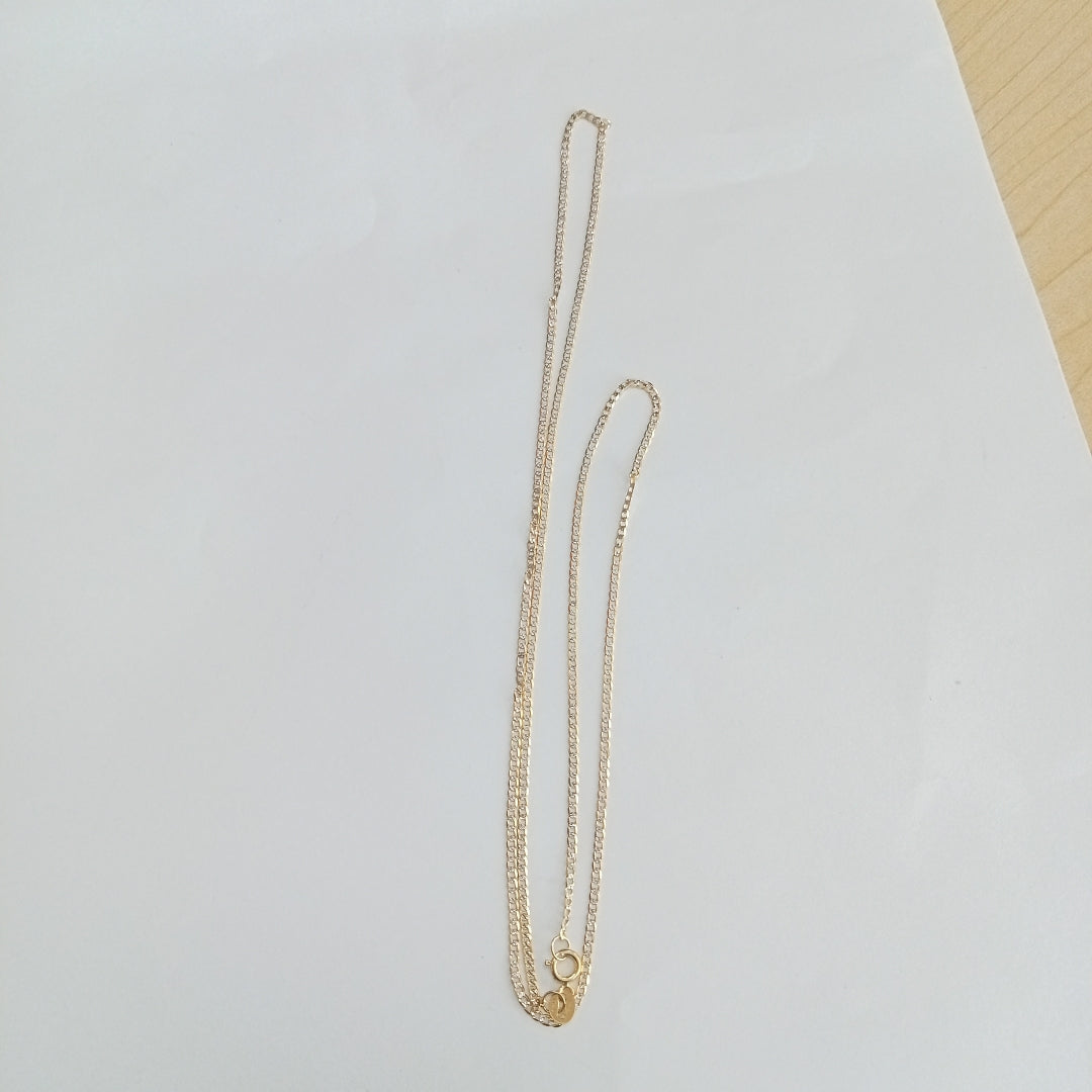 CADENAS BARBADA DIAMANTADA ORO 14K 2.2 (NUEVO)
