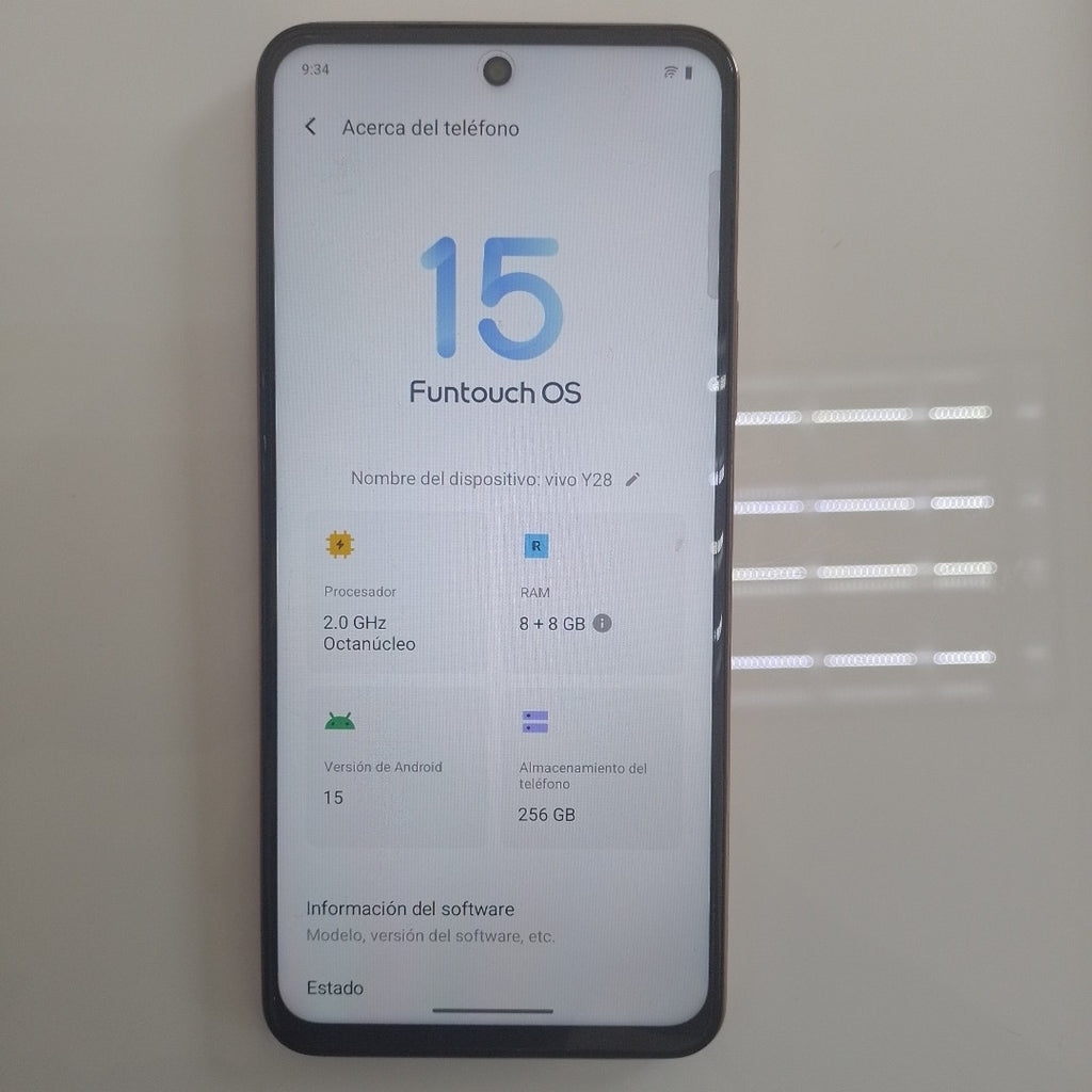 CELULAR VIVO Y28 V2352 256 GB 8 GB RAM (SEMINUEVO)