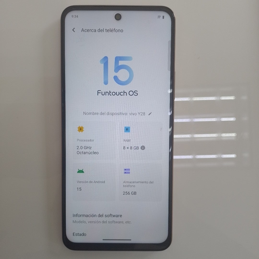 CELULAR VIVO Y28 V2352 256 GB 8 GB RAM (SEMINUEVO)