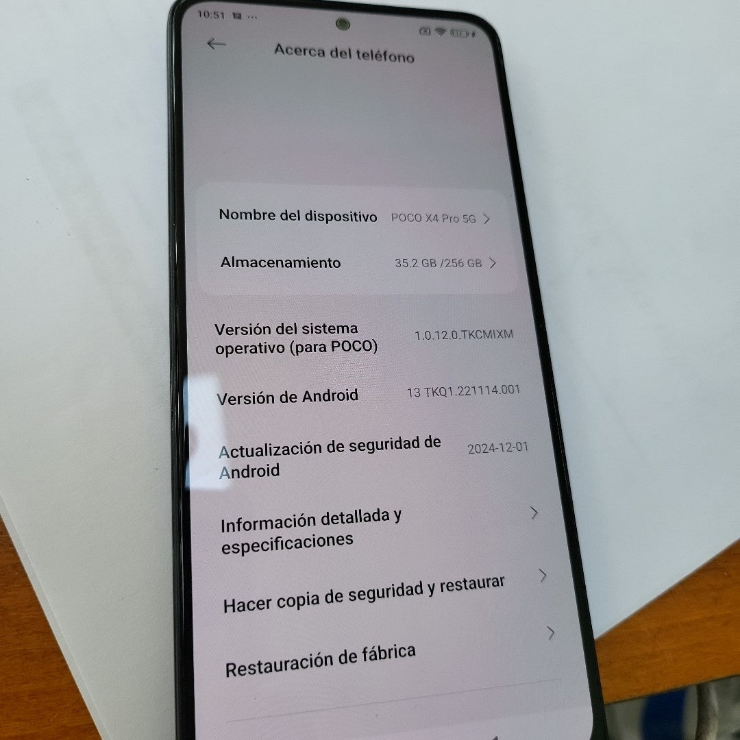 CELULAR XIAOMI POCO X4 PRO 5G 2201116PG (2022) 256 GB 8 GB RAM (SEMINUEVO)