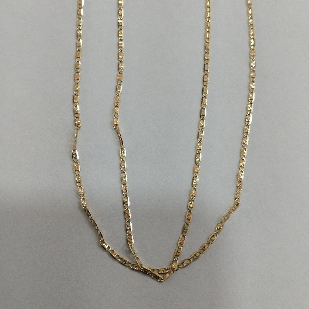 CADENAS VALENTINA/ESPEJO ORO 14K 1.6 (NUEVO)