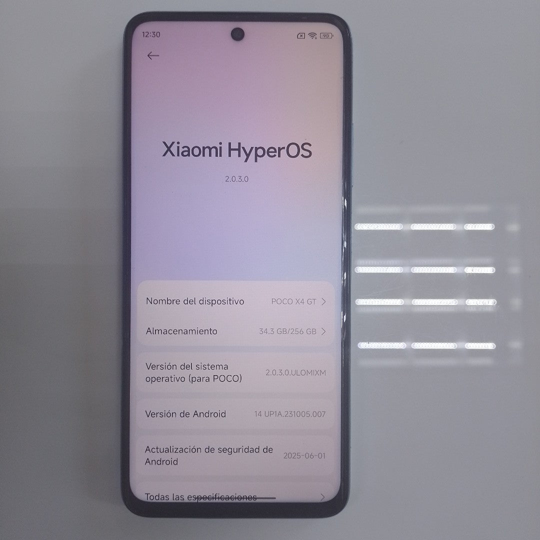 CELULAR XIAOMI POCO X4 GT 22041216G 256 GB 8 GB RAM (SEMINUEVO)