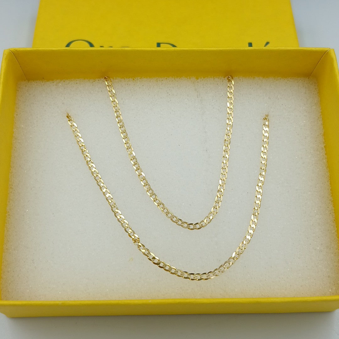 CADENAS BARBADA AMARILLA ORO 14K 1.8 (NUEVO)