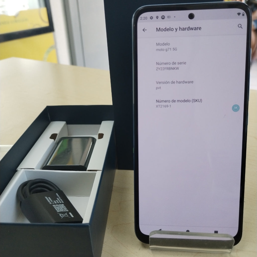 CELULAR MOTOROLA MOTO G71 5G XT2169-1 128 GB 6 GB RAM (SEMINUEVO)