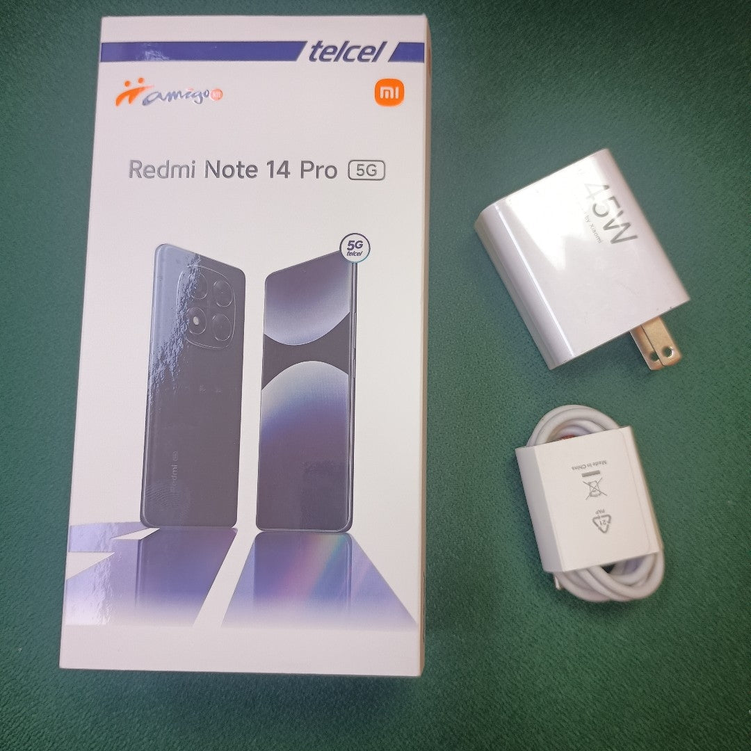 CELULAR XIAOMI REDMI NOTE 14 PRO 5G 24090RA29G (2025) 256 GB 8 GB RAM (SEMINUEVO)