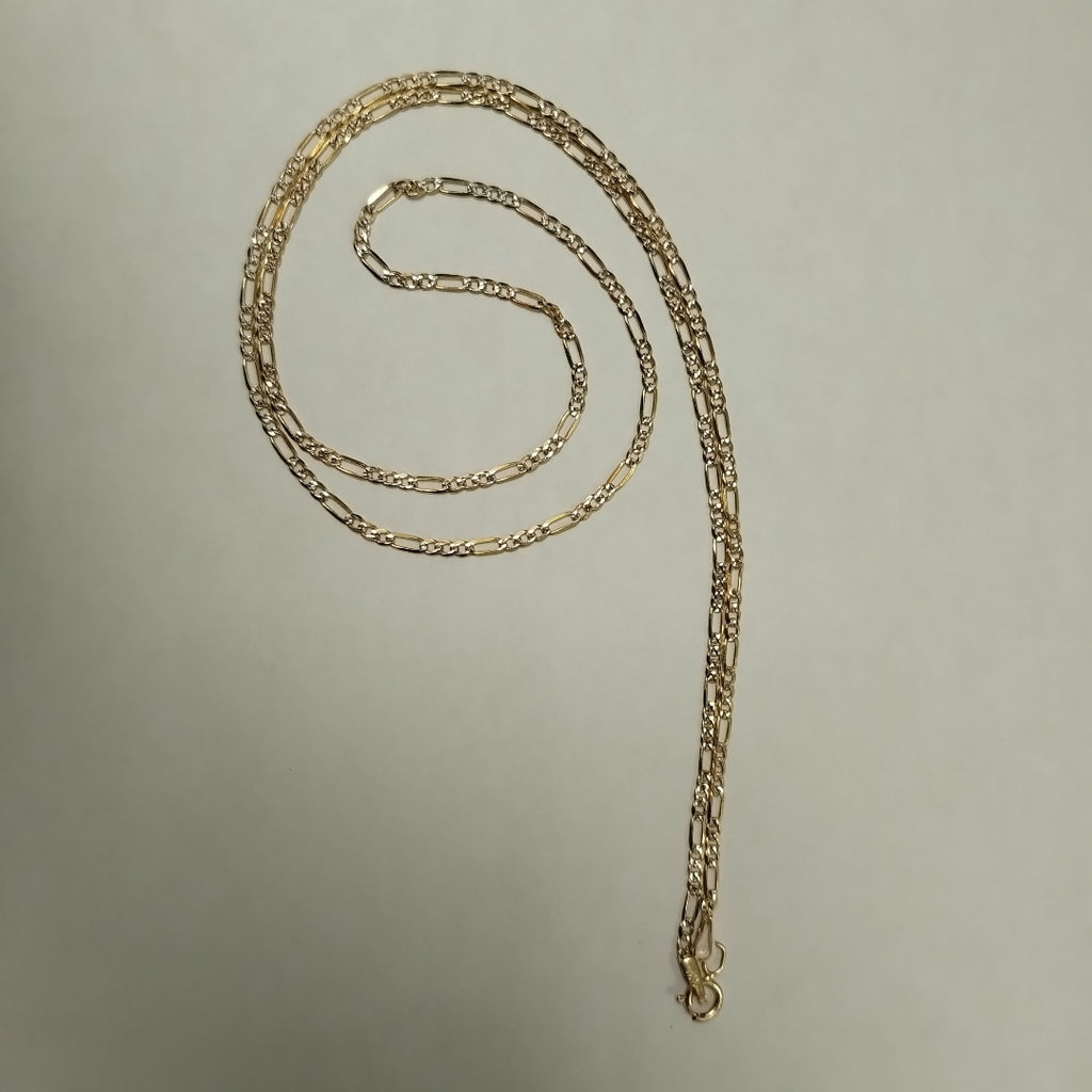 CADENAS CARTIER 3*1 DIAMANTADA ORO 14K 3.2 (NUEVO)