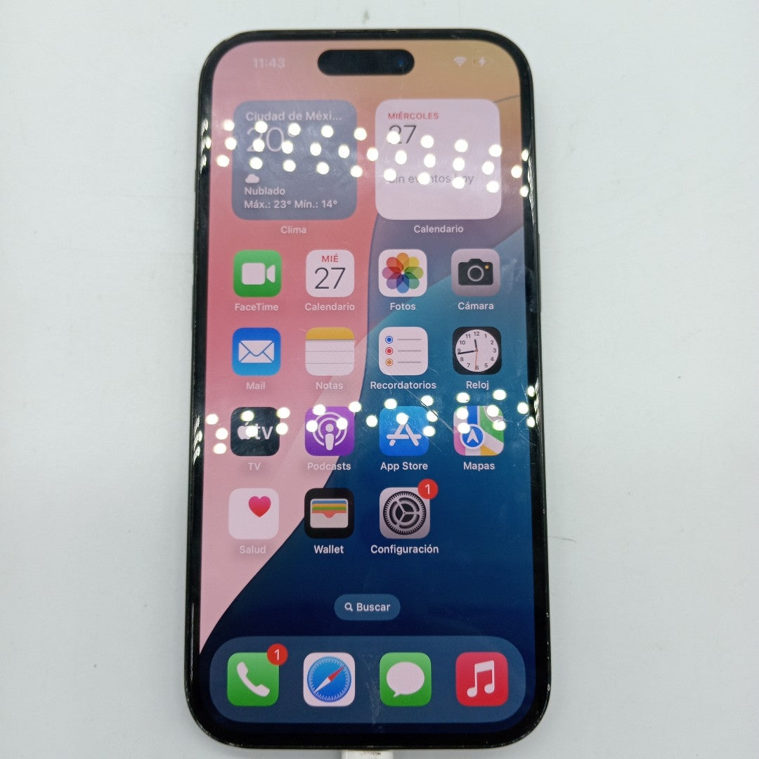 CELULAR APPLE IPHONE 15 A3089 (2023) 256 GB 6 GB RAM (SEMINUEVO)