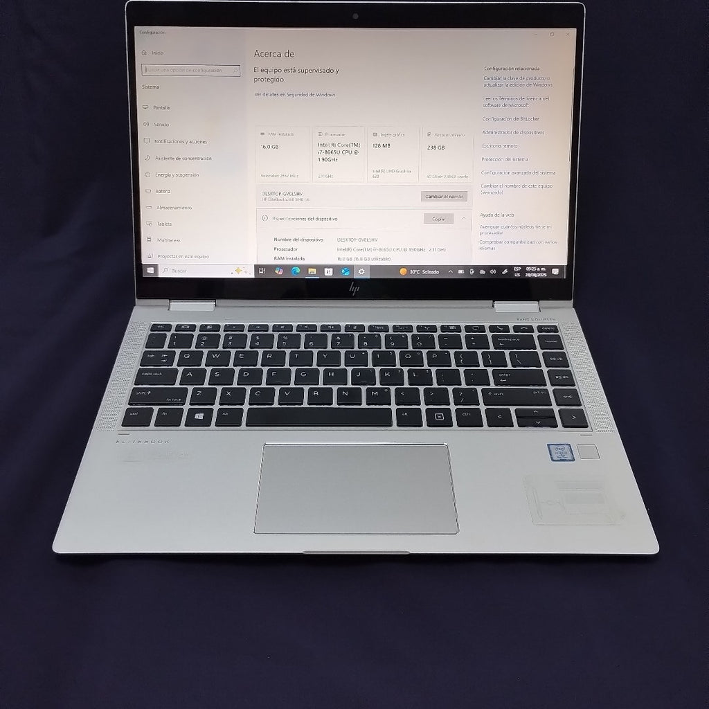 LAPTOP HP ELITEBOOK X360 1040 G8 (2022) 512 GB SSD 32 GB RAM (SEMINUEVO)