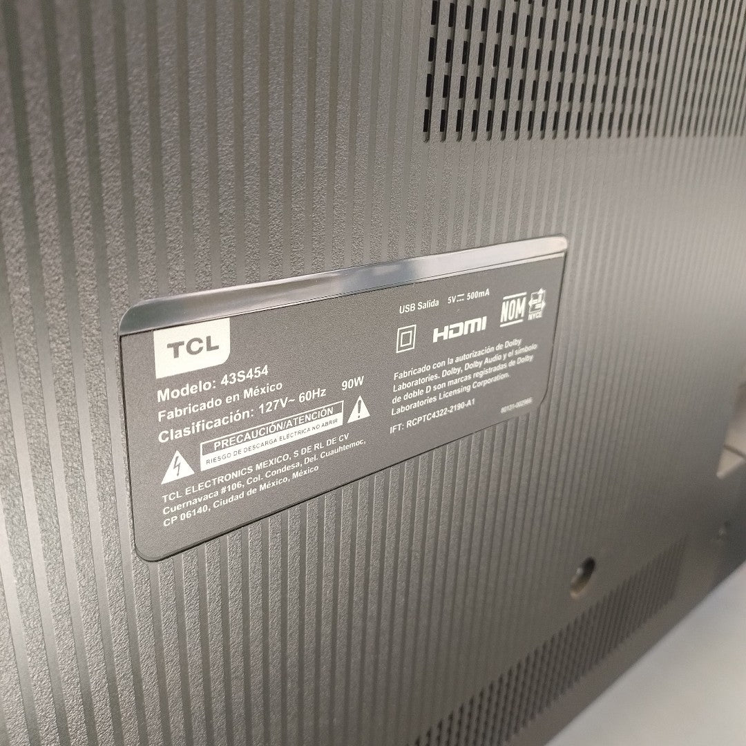 PANTALLA TCL 43S454 (2024) 43" LED 4K (SEMINUEVO)