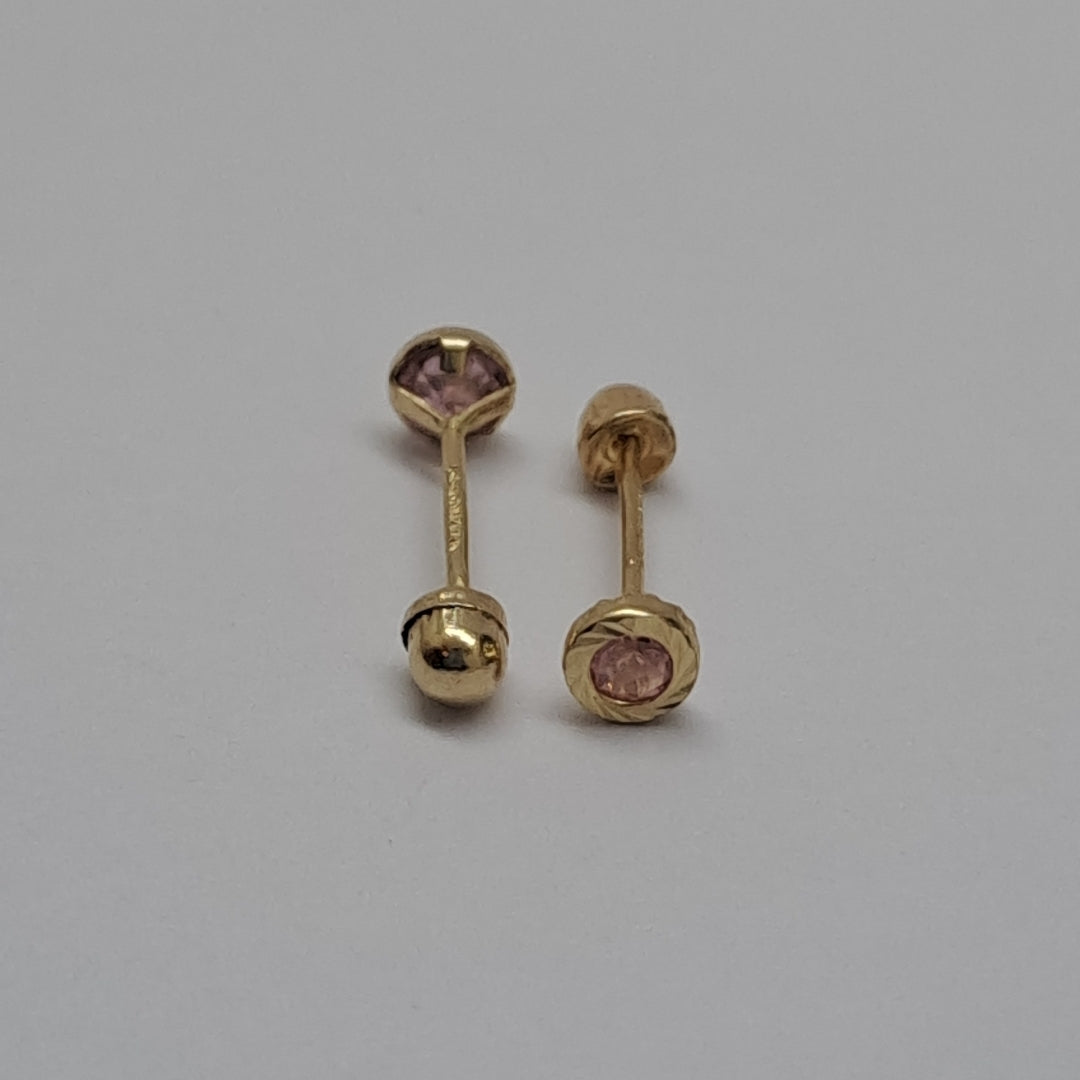 BROQUELES ORO 14K 1 (NUEVO)