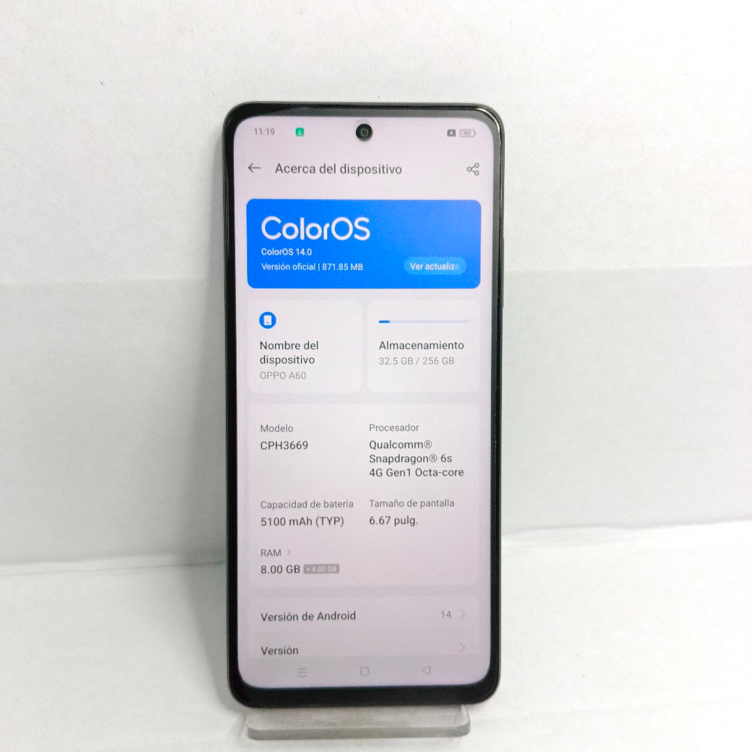 CELULAR OPPO  A60 CPH3669 256 GB 8 GB RAM (SEMINUEVO)