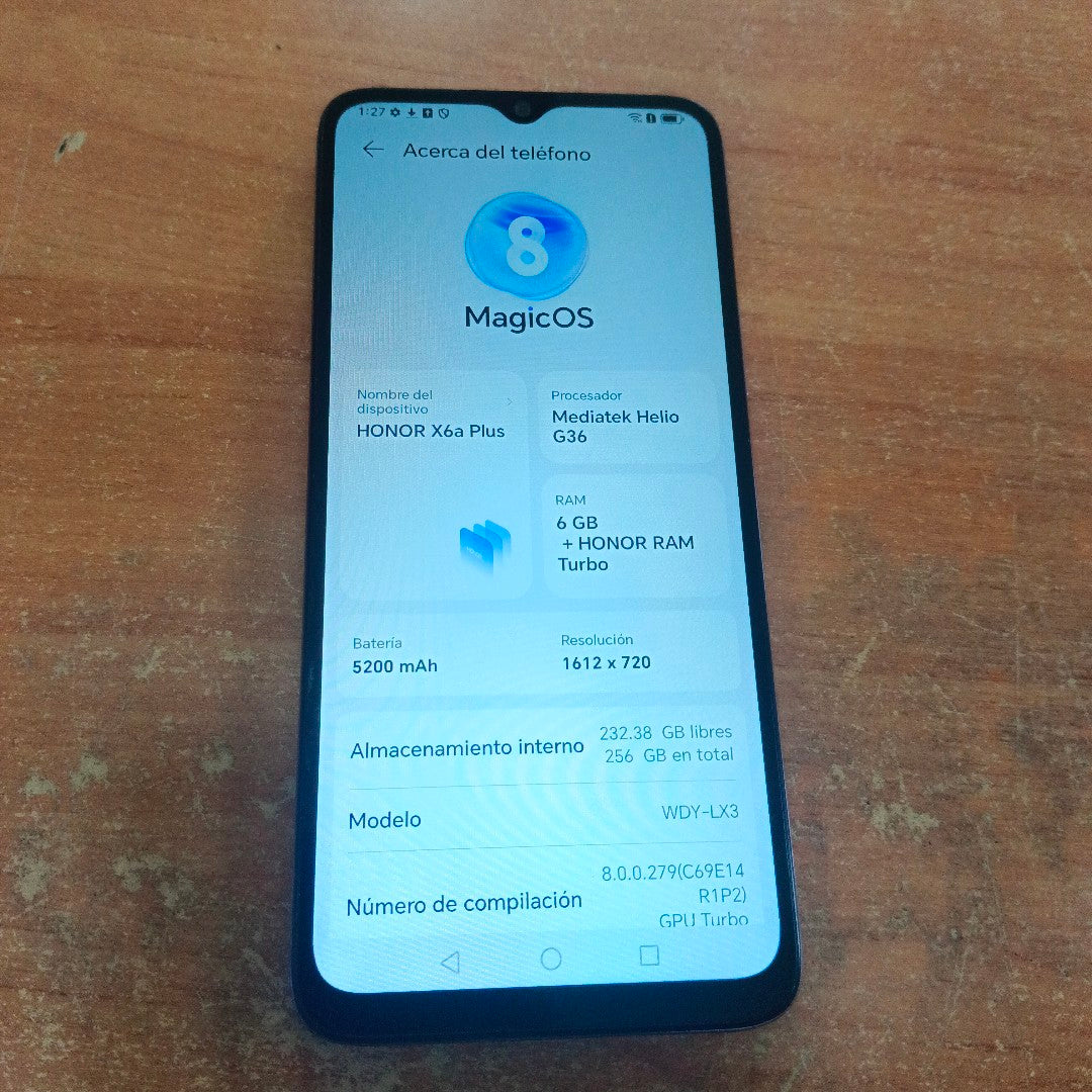 CELULAR HONOR X6A WDY-LX3 (2023) 256 GB 6 GB RAM