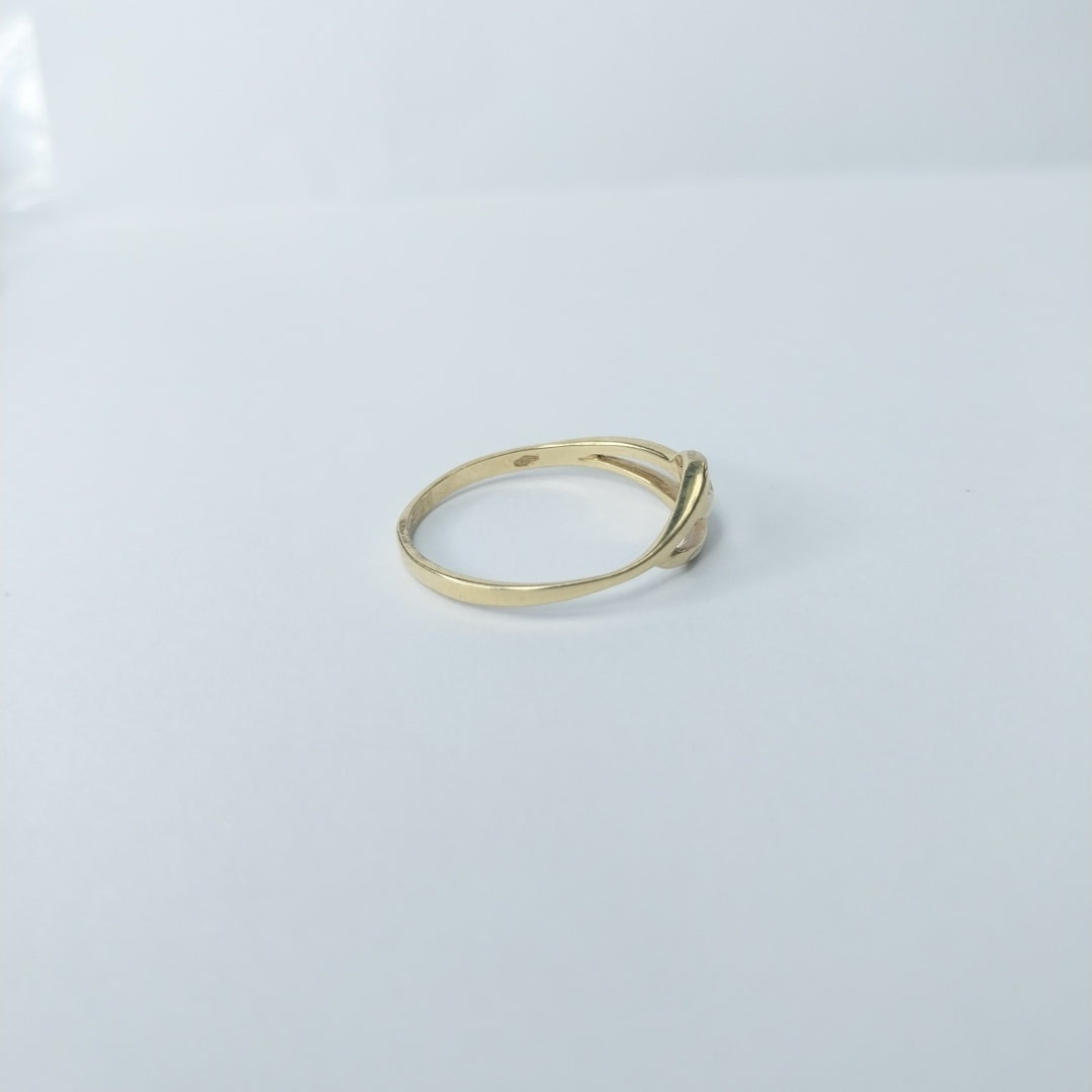 10112AND00075B3087 FRD12 ANILLO 2 HILOS UNIDOS ORO 14K 1.6GRS (NUEVO)