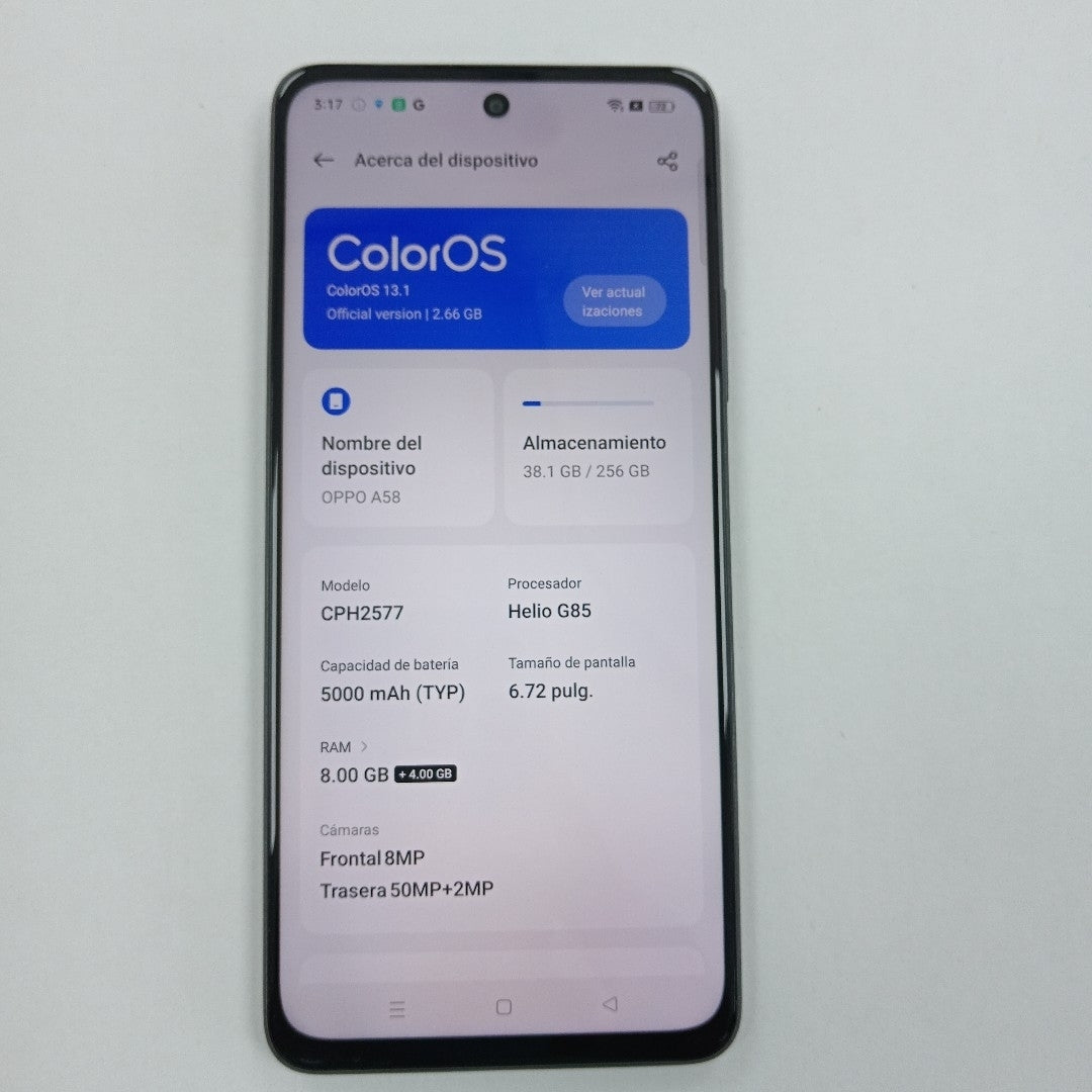 CELULAR OPPO  A58 CPH2577 (2023) 256 GB 8 GB RAM
